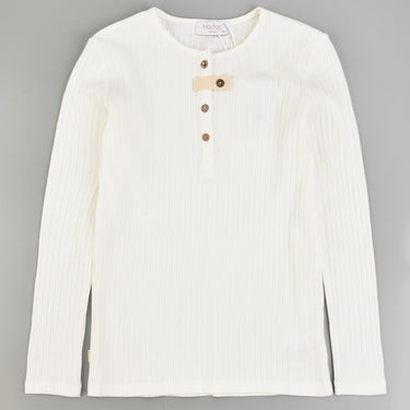 Hadas Girls L.S Wide Rib Henley - Kidichic